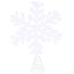 Dekoratief | Kerstboompiek sneeuwvlok, wit, rotan, 20x5x25cm | A225042 Dekoratief | Kerstboompiek sneeuwvlok, wit, rotan, 20x5x25cm | A225042