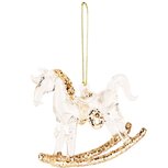 Dekoratief | Hanger paardje, transparant, glas, 8x3x8cm | A225505 Dekoratief | Hanger paardje, transparant, glas, 8x3x8cm | A225505