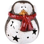 Dekoratief | Pinguin theelichthouder, keramiek, 12x11x14cm | A225625 Dekoratief | Pinguin theelichthouder, keramiek, 12x11x14cm | A225625