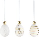 Dekoratief | Zakje m/deco eitjes, wit, pvc, 6cm | A230650 Dekoratief | Zakje m/deco eitjes, wit, pvc, 6cm | A230650