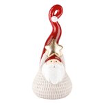 Dekoratief | Santa m/ster, rood/goud, TC, 12x11x27cm | A235915 Dekoratief | Santa m/ster, rood/goud, TC, 12x11x27cm | A235915