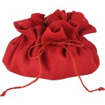 Dekoratief | Jutezak Bloempot, rood, jute, 50x50cm | A238099 Dekoratief | Jutezak Bloempot, rood, jute, 50x50cm | A238099