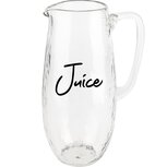 Dekoratief | Kan 'Juice', transparant, glas, 15x15x23cm | A238216