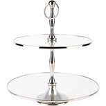 Dekoratief | Pi?ce-mont?e, zilver/transparant, metaal/glas, 31x31x33cm | A238295 Dekoratief | Pi?ce-mont?e, zilver/transparant, metaal/glas, 31x31x33cm | A238295