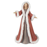 Clayre & Eef | Kerstdecoratie Beeld Engel Rood 26x20x40 cm | 6PR4935 Clayre & Eef | Kerstdecoratie Beeld Engel Rood 26x20x40 cm | 6PR4935