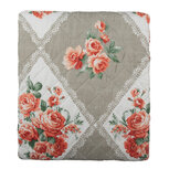Clayre & Eef | Bedsprei Grijs Roze 240x260 cm | Q196.061 Clayre & Eef | Bedsprei Grijs Roze 240x260 cm | Q196.061