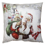 Clayre & Eef | Kussenhoes Wit, Rood 45x45 cm | KT021.319 Clayre & Eef | Kussenhoes Wit, Rood 45x45 cm | KT021.319