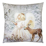 Clayre & Eef | Kussenhoes Wit Grijs 45x45 cm | KT021.323 Clayre & Eef | Kussenhoes Wit Grijs 45x45 cm | KT021.323