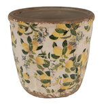 Clayre & Eef   | Bloempot Binnen Beige Geel ø 14x13 cm | 6CE1609M