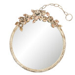 Clayre & Eef   | Wandspiegel Goudkleurig 38x5x44 cm | 62S147