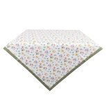 Clayre & Eef | Vierkant Tafelkleed Wit, Roze, Geel 100x100 cm | CFL01 Clayre & Eef | Vierkant Tafelkleed Wit, Roze, Geel 100x100 cm | CFL01