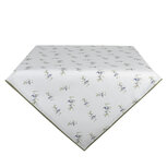 Clayre & Eef | Vierkant Tafelkleed Beige Groen 100x100 cm | OLF01 Clayre & Eef | Vierkant Tafelkleed Beige Groen 100x100 cm | OLF01