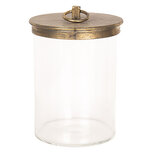 Clayre & Eef | Voorraadpot Deksel Transparant ø 15x25 cm | 6GL2477 Clayre & Eef | Voorraadpot Deksel Transparant ø 15x25 cm | 6GL2477
