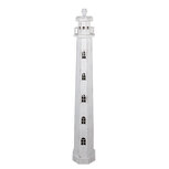 Clayre & Eef | Vloerlamp Vuurtoren Wit 23x23x140 cm E27/max 1x60W | 5LMP278W Clayre & Eef | Vloerlamp Vuurtoren Wit 23x23x140 cm E27/max 1x60W | 5LMP278W