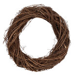 Clayre & Eef   | Decoratie Krans Bruin ø 35x6 cm | 6RO0602M