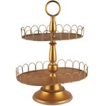 Dekoratief | Pi?ce-mont?e ovaal, goud, metaal, 31x21x41cm | A240282 Dekoratief | Pi?ce-mont?e ovaal, goud, metaal, 31x21x41cm | A240282