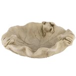 Dekoratief | Vogelbad m/kikkers, grijs, cement, 22x22x6cm | A240864 Dekoratief | Vogelbad m/kikkers, grijs, cement, 22x22x6cm | A240864