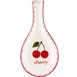 Dekoratief | Lepelhouder m/kersen, wit/rood, keramiek, 25x12x3cm | A240084 Dekoratief | Lepelhouder m/kersen, wit/rood, keramiek, 25x12x3cm | A240084
