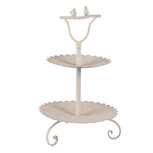 Clayre & Eef | Etagère 2 laags Beige ø 32x51 cm | 6Y5601 Clayre & Eef | Etagère 2 laags Beige ø 32x51 cm | 6Y5601
