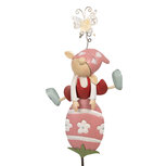 Clayre & Eef | Tuinsteker Kabouter Roze 24x7x84 cm | 5Y1223 Clayre & Eef | Tuinsteker Kabouter Roze 24x7x84 cm | 5Y1223
