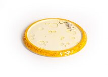 Kaasbordje met muis aardewerk 24 cm geel grijs | KA019 | Piccobella Italiaans Servies Kaasbordje met muis aardewerk 24 cm geel grijs | KA019 | Piccobella Italiaans Servies