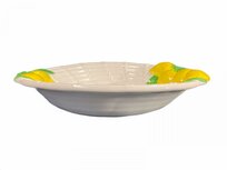 Palermo Grote ronde diepe mandkom Citroen wit geel 30 cm aardewerk | LA29 | Piccobella Italiaans Servies Palermo Grote ronde diepe mandkom Citroen wit geel 30 cm aardewerk | LA29 | Piccobella Italiaans Servies