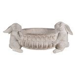 Clayre & Eef | Bloempot Binnen Konijnen Grijs 43x18x19 cm | 6PR5054 Clayre & Eef | Bloempot Binnen Konijnen Grijs 43x18x19 cm | 6PR5054