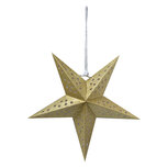 Clayre & Eef | Kerstdecoratie Ster Goudkleurig 30x10x30 cm | 6PA0512S Clayre & Eef | Kerstdecoratie Ster Goudkleurig 30x10x30 cm | 6PA0512S