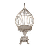 Clayre & Eef | Vogelkooi Decoratie Beige ø 36x69 cm | 6Y5590 Clayre & Eef | Vogelkooi Decoratie Beige ø 36x69 cm | 6Y5590