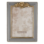 Clayre & Eef   | Fotolijst Grijs 17x2x22 cm / 13x18 cm | 2F0714