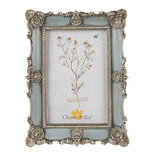 Clayre & Eef   | Fotolijst Blauw 15x2x20 cm / 10x15 cm | 2F0995