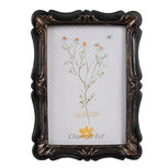 Clayre & Eef   | Fotolijst Zwart Bruin 14x2x19 cm / 10x15 cm | 2F1067
