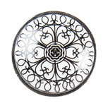 Clayre & Eef   | Deurknop Zwart Wit ø 3x2 cm / S3 cm | 61887