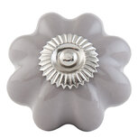 Clayre & Eef | Deurknop Grijs ø 4x4 cm | 63512 Clayre & Eef | Deurknop Grijs ø 4x4 cm | 63512