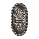Clayre & Eef | Deurknop Grijs 3x5x2 cm | 64155 Clayre & Eef | Deurknop Grijs 3x5x2 cm | 64155