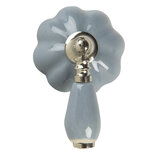 Clayre & Eef | Deurknop Grijs 4x8x6 cm / S3 cm | 64778 Clayre & Eef | Deurknop Grijs 4x8x6 cm / S3 cm | 64778