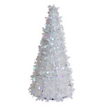 Clayre & Eef | Kerstdecoratie Kerstboom Wit ø 21x50 cm | 65515 Clayre & Eef | Kerstdecoratie Kerstboom Wit ø 21x50 cm | 65515