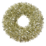 Clayre & Eef | Kerstdecoratie Krans Goudkleurig ø 45x6 cm | 65524 Clayre & Eef | Kerstdecoratie Krans Goudkleurig ø 45x6 cm | 65524