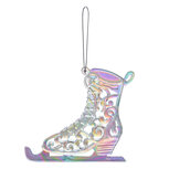 Clayre & Eef | Decoratie Hanger Schaats Zilverkleurig 12x1x12 cm | 65606 Clayre & Eef | Decoratie Hanger Schaats Zilverkleurig 12x1x12 cm | 65606