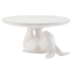 Clayre & Eef | Taartplateau op voet Wit ø 17x8 cm | 6CE0449 Clayre & Eef | Taartplateau op voet Wit ø 17x8 cm | 6CE0449