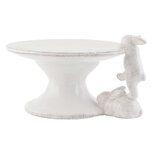 Clayre & Eef | Taartplateau op voet Wit 16x14x9 cm | 6CE0450 Clayre & Eef | Taartplateau op voet Wit 16x14x9 cm | 6CE0450