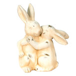 Clayre & Eef | Decoratie beeld Konijn Beige 20x10x25 cm | 6CE1485 Clayre & Eef | Decoratie beeld Konijn Beige 20x10x25 cm | 6CE1485