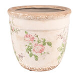 Clayre & Eef   | Bloempot Binnen Roze, Beige ø 18x17 cm | 6CE1541L