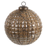 Clayre & Eef | Kerstbal XL Koperkleurig, Bruin ø 20x20 cm | 6GL3194 Clayre & Eef | Kerstbal XL Koperkleurig, Bruin ø 20x20 cm | 6GL3194