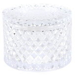 Clayre & Eef | Bonbonniere met deksel Transparant ø 11x8 cm | 6GL3391 Clayre & Eef | Bonbonniere met deksel Transparant ø 11x8 cm | 6GL3391