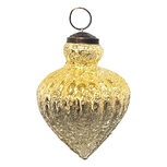 Clayre & Eef | Kerstbal Goudkleurig ø 8x11 cm | 6GL3654 Clayre & Eef | Kerstbal Goudkleurig ø 8x11 cm | 6GL3654