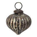 Clayre & Eef | Kerstbal Bruin Goudkleurig ø 5x5 cm | 6GL3682 Clayre & Eef | Kerstbal Bruin Goudkleurig ø 5x5 cm | 6GL3682