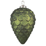 Clayre & Eef   | Kerstbal Groen ø 9x15 cm | 6GL3737