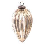 Clayre & Eef | Kerstbal Goudkleurig ø 9x17 cm | 6GL3883 Clayre & Eef | Kerstbal Goudkleurig ø 9x17 cm | 6GL3883