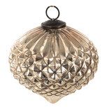 Clayre & Eef | Kerstbal Zilverkleurig ø 15x15 cm | 6GL3895 Clayre & Eef | Kerstbal Zilverkleurig ø 15x15 cm | 6GL3895
